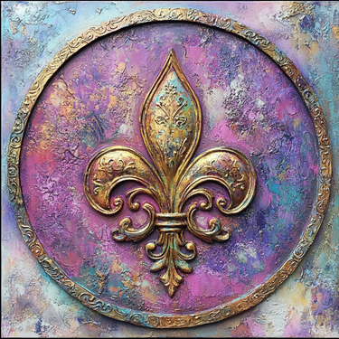 Mardi Gras Sign, Fleur De Lis Sign, DCO-13136, Sign For Wreath, 10x10